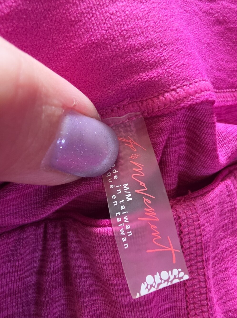 Free People Fuchsia Heathered Track Joggers - Picture 2 of 5